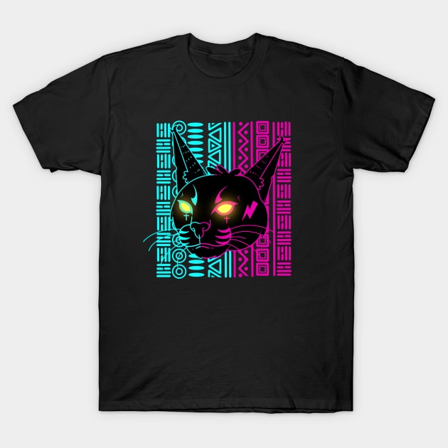 Cyber Caracal T-Shirt by Artthree Studio